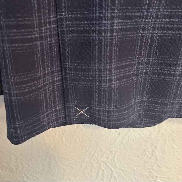 Renoir Men's Navy Plaid Blazer Size 38 Slim - Picture 8 of 15